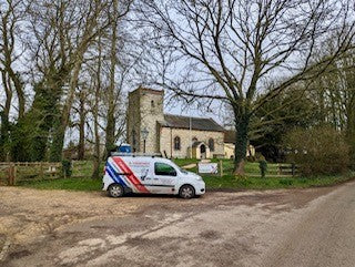 St Martins Church|St Martins Church breathable paint case study.||St Martin's Church project needed platform scaffold to paint using our Claypaint.|M Simmonds Decorating Contractors.|St Martin's Chruch case study.