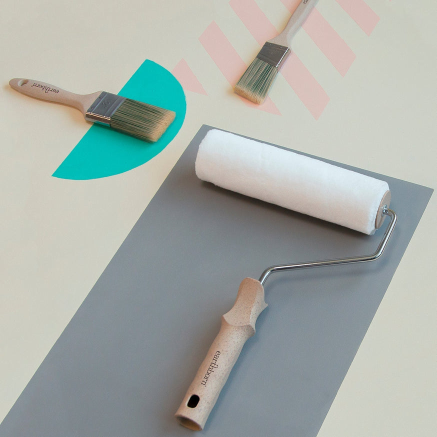 Kissing Gate, Vanilla, The Lido, Peach Baby and tools angle flat lay.|Daisy Chain Lifestyle both brushes in hand.|Tools Swatches Together angle flat lay.|Our sommerset nest mood board.