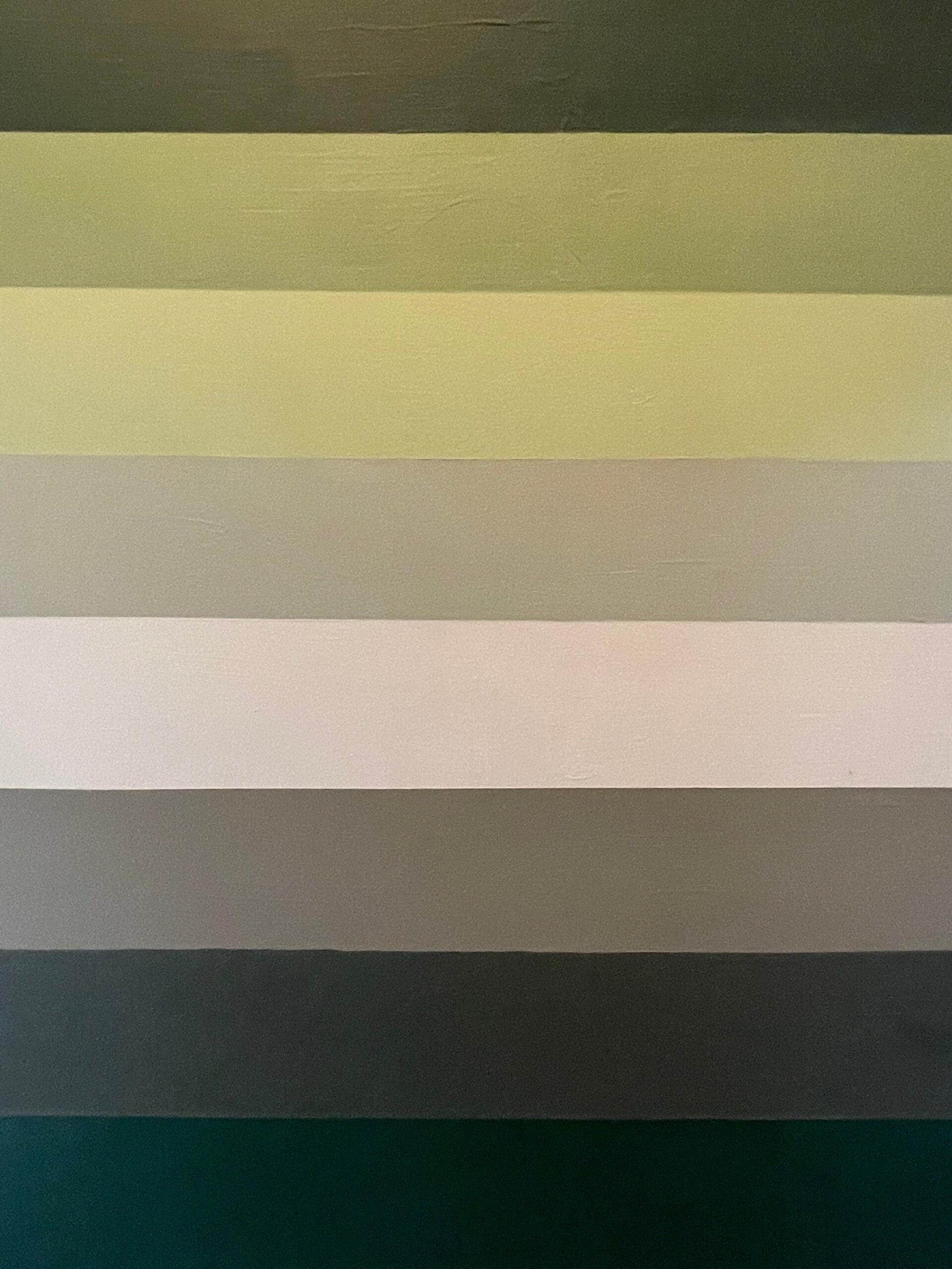 Green colour swatch stripes.|Bright yellow painted room with black and white checked flooring.|The Art Hostel - common room|Step inside - Leeds.|The Art Hostel - Leeds|Step inside - The Art Hostel|The Art Hostel in Leeds.