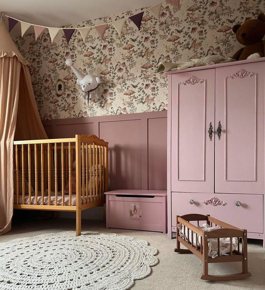 ||LRFRAN~2|Gemma Cruickshank Flora's Tale room.|Emma Early bedroom in Flora's Tale for Cocoon Bloom trend.