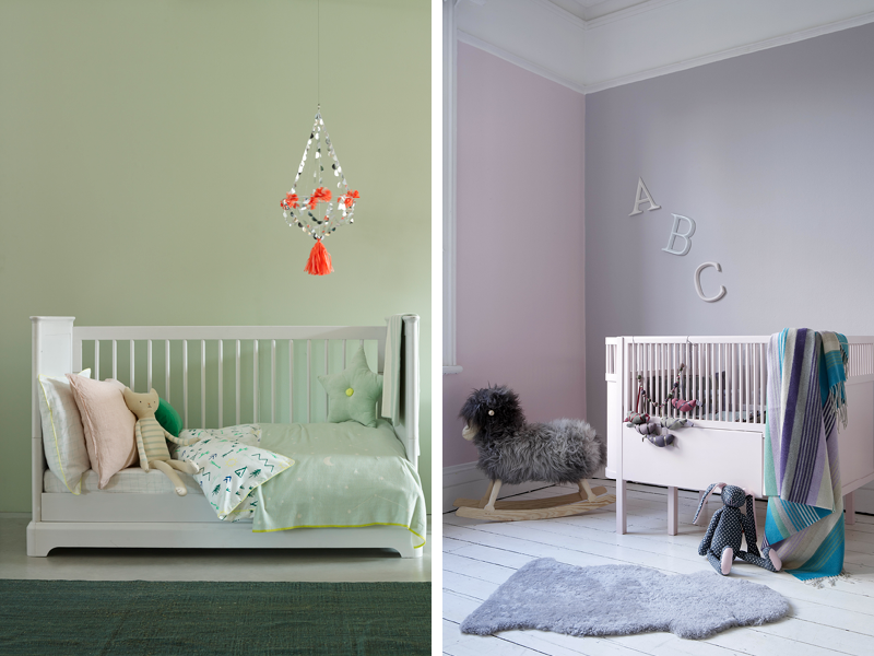 Earthborn baby safe non-toxic paint suitable for children's bedrooms and nurseries is available in 72 colours
