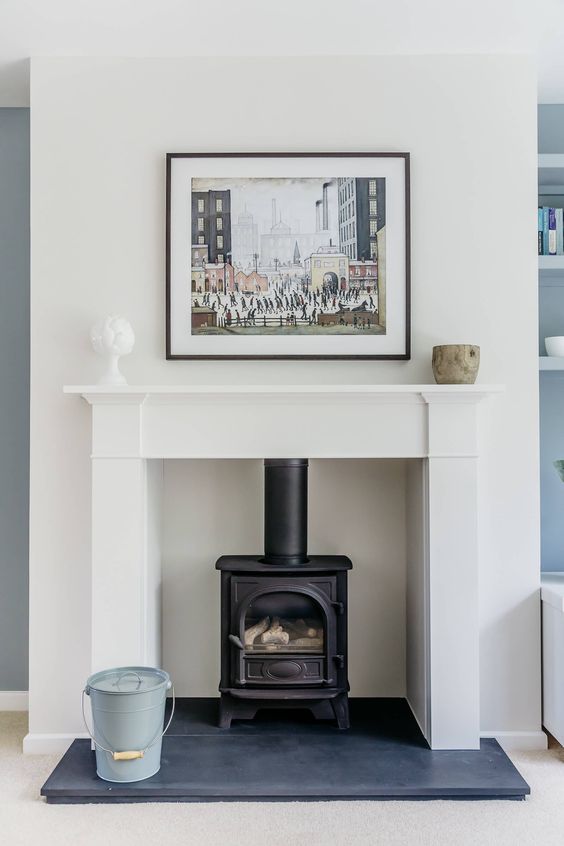 Tips for painting behind wood burners and fireplace