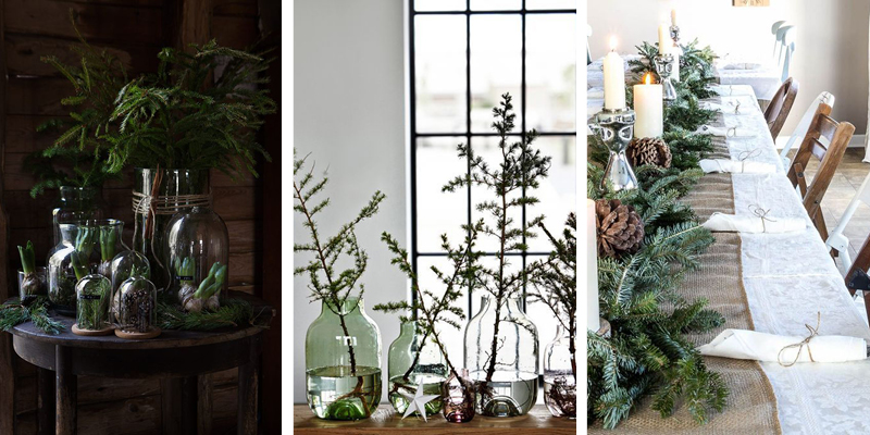 Festive foliage can be simple and very effective creating a Christmas feel for little effort!