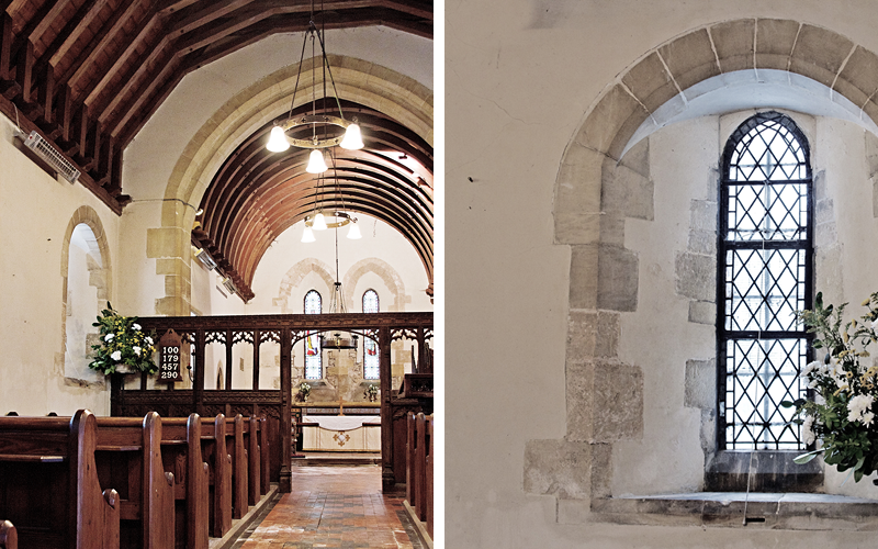 Earthborn Claypaint in Marbles was used as part of repair work at St James Church Halloughton