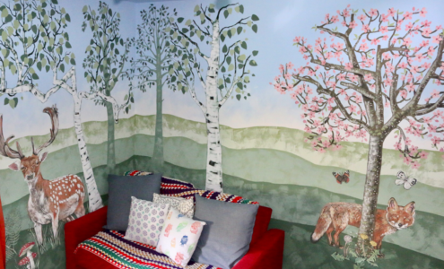 Mural by artist Caroline Rudge