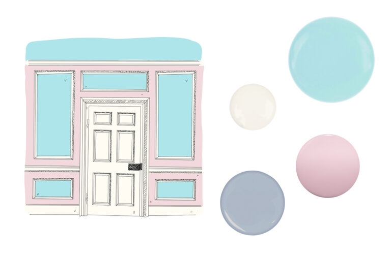 Pastels colour drops.