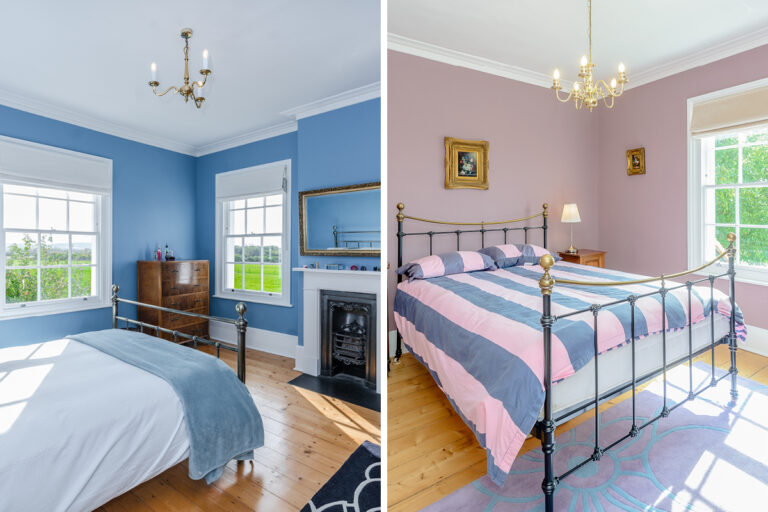 Pink and Blue rooms.