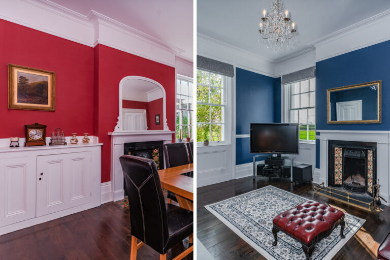 Split image of Alnwick Farm House.