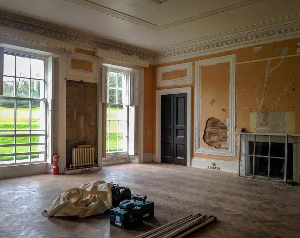 Before image of the Club Room at Moreton House Devon