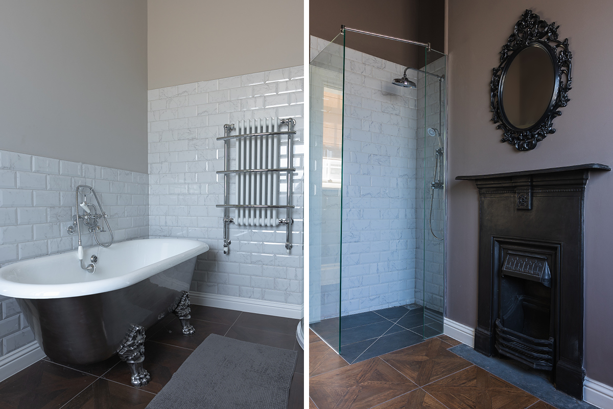 Moreton House bathrooms painted in breathable Earthborn Claypaint