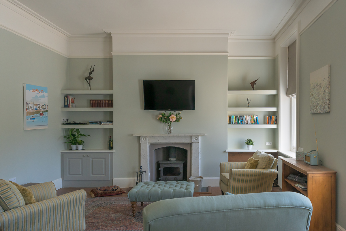 Moreton House Devon features Earthborn's Gregory's Den in one of the living rooms