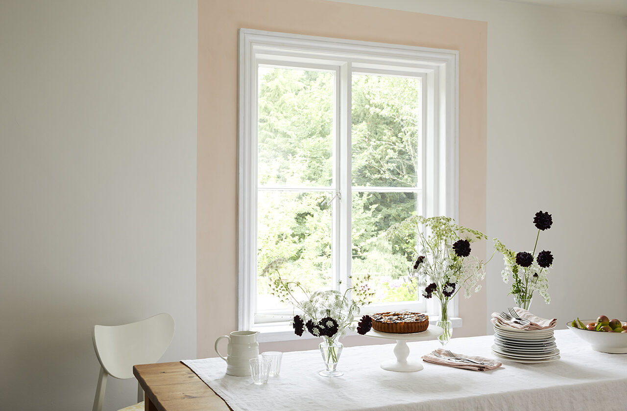Afternoon tea table setting - landscape.
