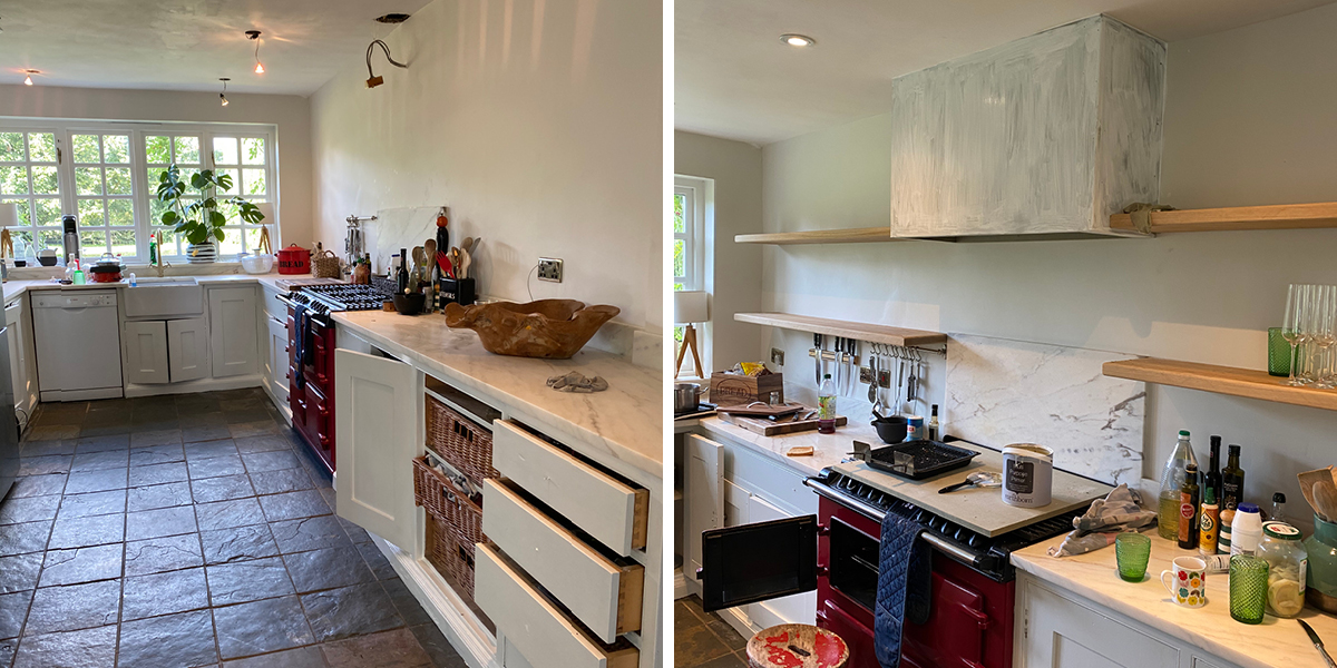 REAL HOMES | Before & Pandora Maxton's light-filled kitchen Earthborn Paints