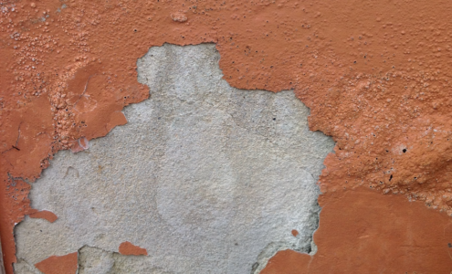 Peeling flaking paint image