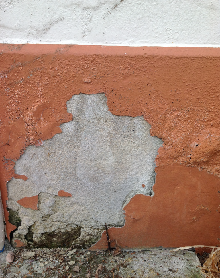 Peeling flaking paint image