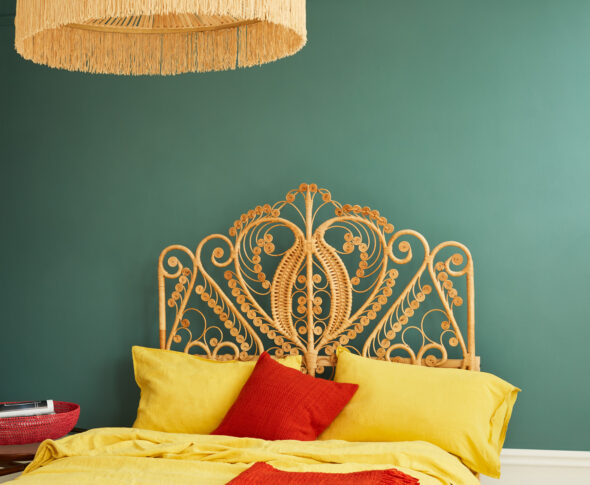 Our favourite green colour schemes - bedroom.