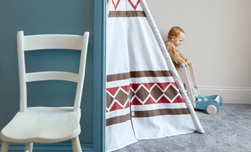 Best paint finish for children's rooms.