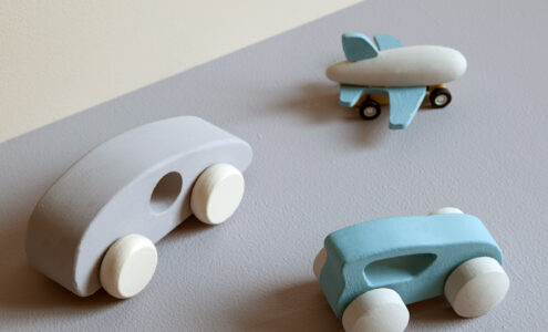 Wooden children's toys.