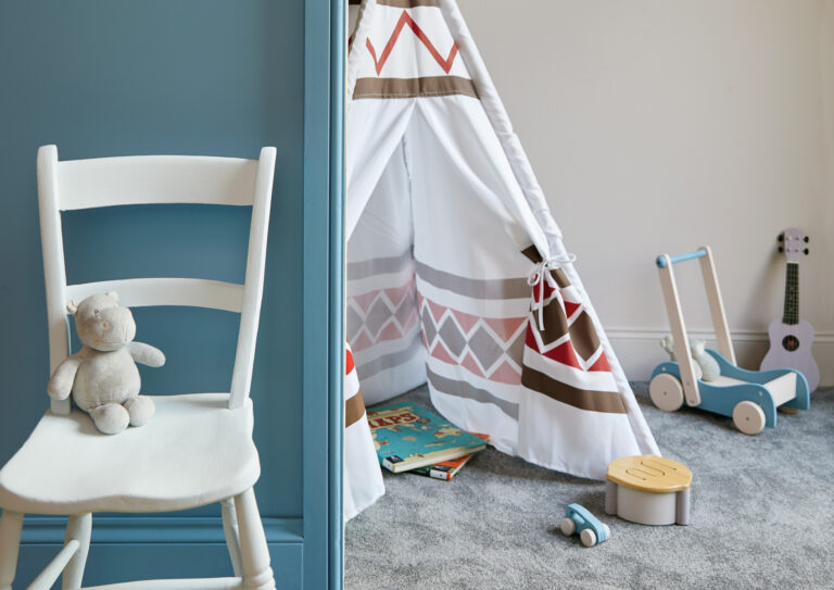 A stylish baby safe nursey.