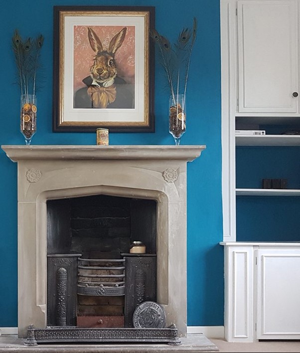 Bobble Hat with Georgian fireplace