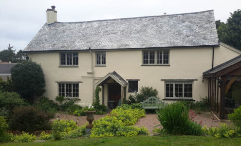 House painted in Silicate Masonry Paint.
