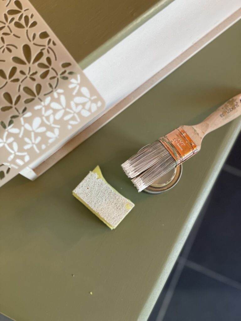How to paint stencils on wooden furniture Earthborn Paints