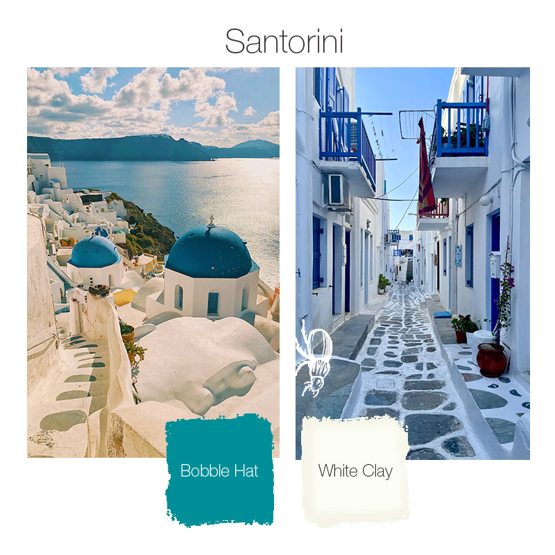 Santorini summer decorating ideas