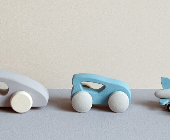 Painted childrens toys