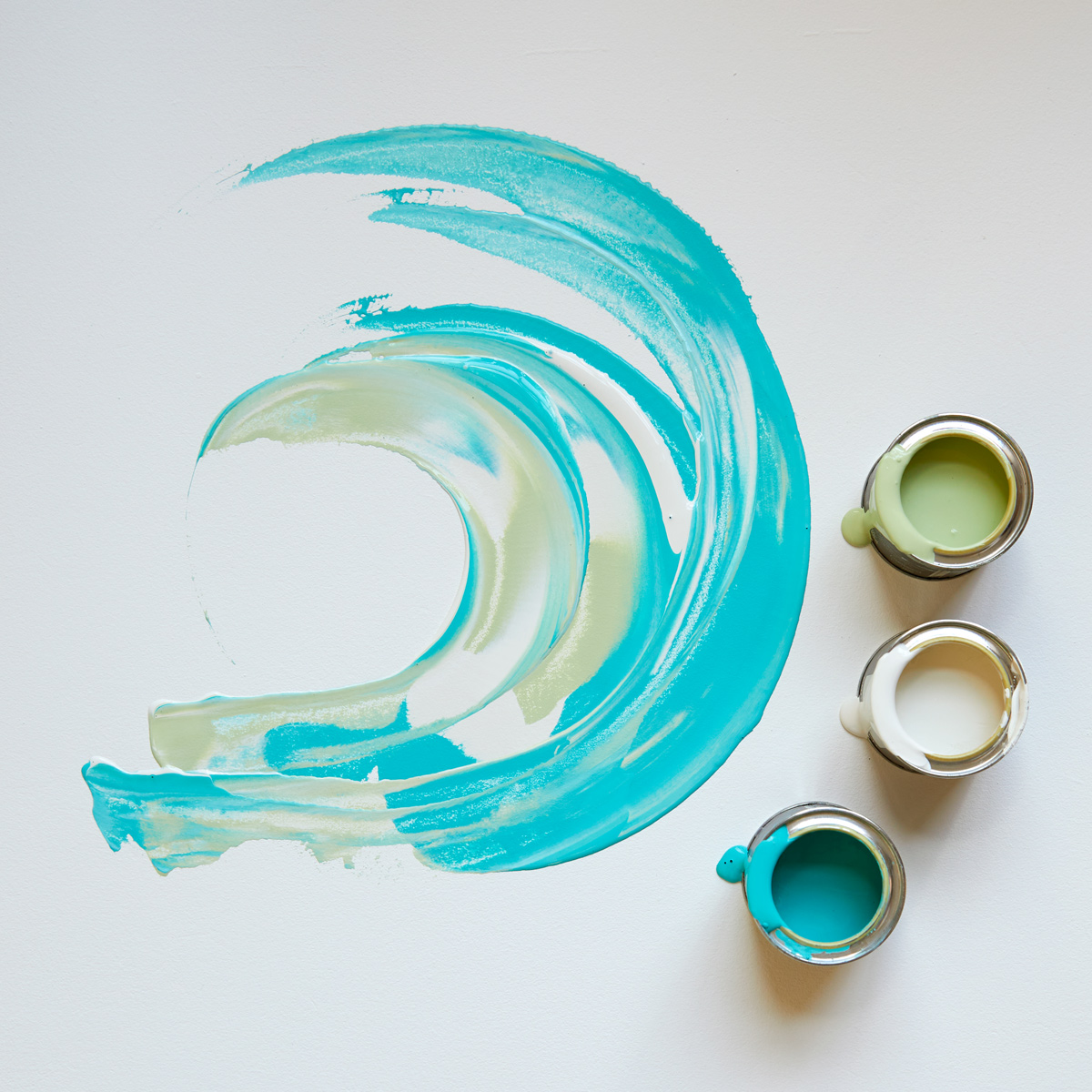 Colour wave with sample pots