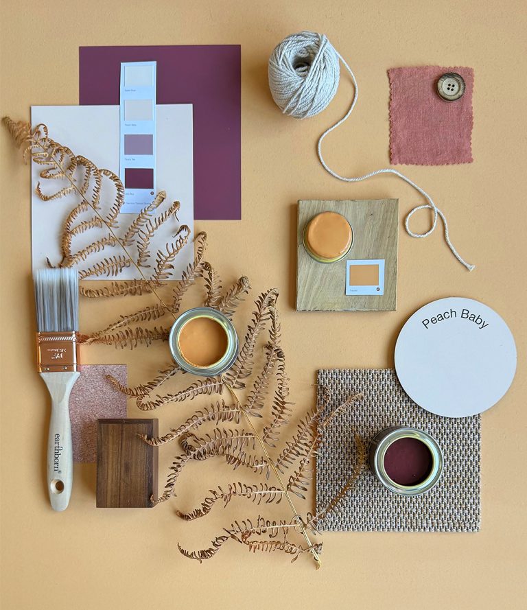 Freckle, Peach Baby, Lady Bug moodboard
